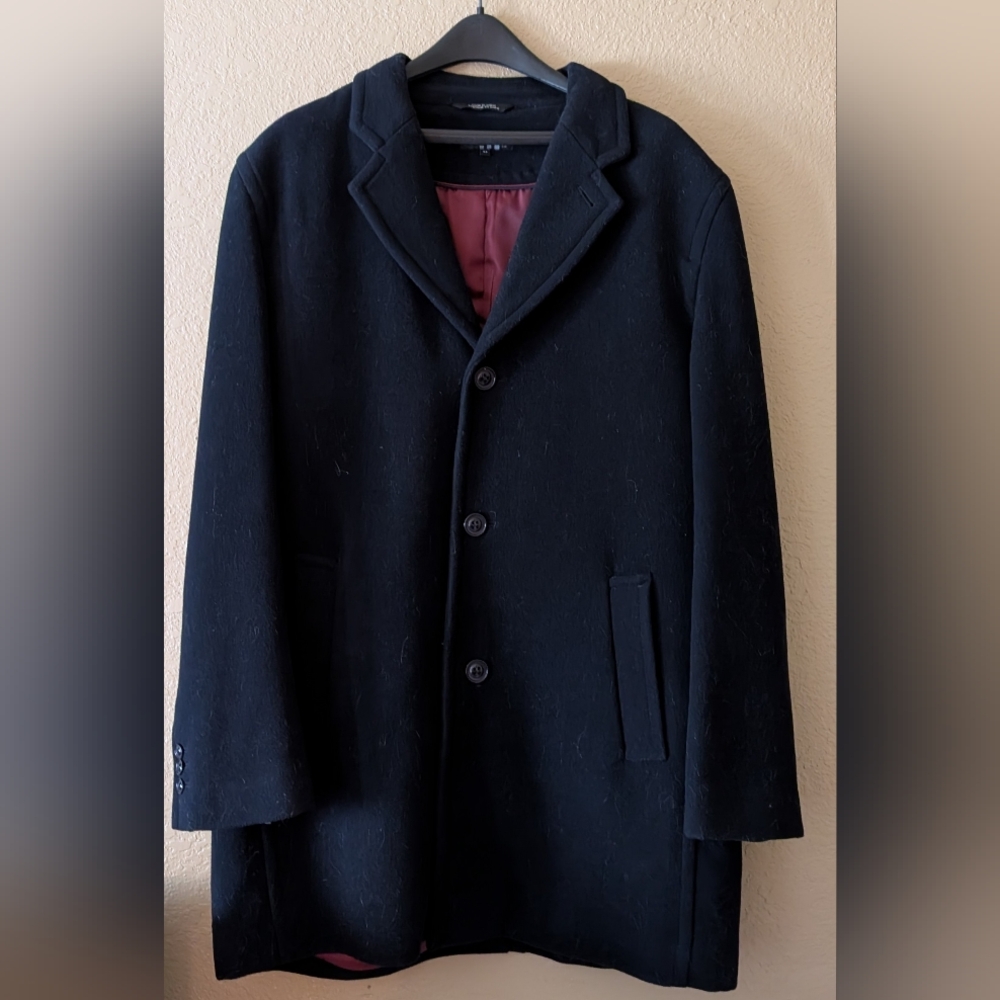 Le31 Collection Men's Navy Wool Coat Sz42/Large-Classic Style! CLEARANCE